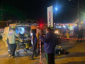 Motociclista resultó gravemente herido tras accidente en Ñemby - Policiales - ABC Color