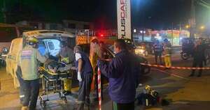 La Nación / Accidente en Ñemby deja a un motociclista con lesiones graves