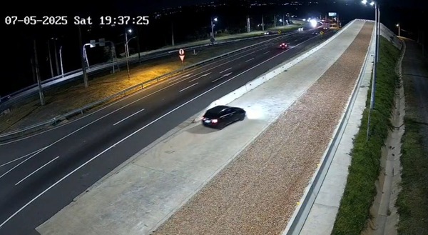 Otro vehículo ingresó a rampa de frenado sin necesidad alguna de su uso