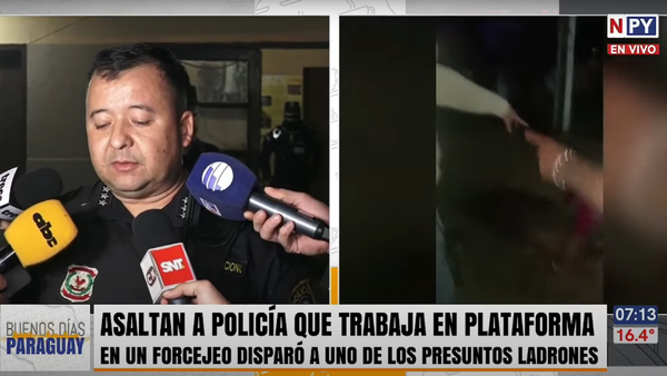 Policía “motobolt” hirió a presunto ladrón en intento de asalto y quedó detenido en Ypané