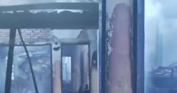 La Nación / Un incendio consumió completamente una vivienda en San Lorenzo