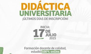 Curso de Didáctica Universitaria inicia el 17 de julio