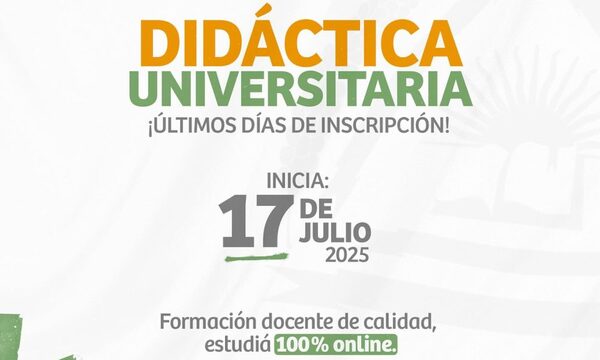 Curso de Didáctica Universitaria inicia el 17 de julio