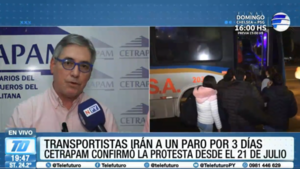 Transportistas confirman paro de buses desde el 21 de julio