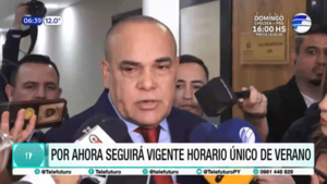 Por ahora seguirá vigente horario único de verano