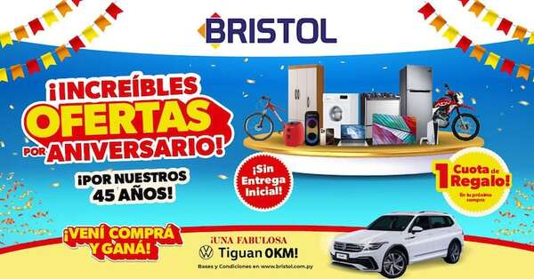 Los 45 años de Bristol, con increíbles ofertas y promociones - Negocios - ABC Color