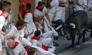 España: Un toro atravesó la axila de un joven y dejó siete heridos más - OviedoPress