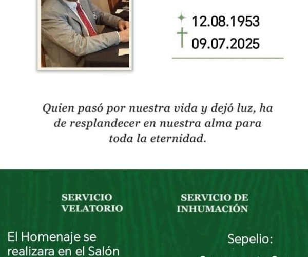 Darán el último adiós a Crecencio Molinas