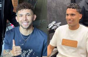 ¡Oúta la nueva moda de los rulos! ¡Enciso le copió su peinado a su kapé Diego Gómez!