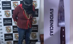 Mujer aprehendida en flagrancia tras intentar asaltar a turista brasileño