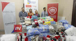HOSPITAL REGIONAL DE ENCARNACIÓN RECIBE DONACIÓN SOLIDARIA DE LA UNAE