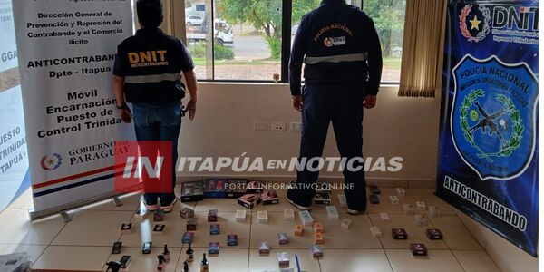 INCAUTAN PERFUMES Y PRENDAS EN PUESTO DE CONTROL DE TRINIDAD