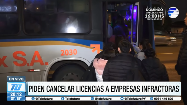 Piden cancelación de licencias a empresas de transporte por anuncio de paro