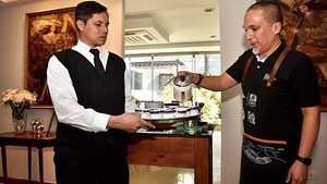 Cata de café en la Residencia del Perú