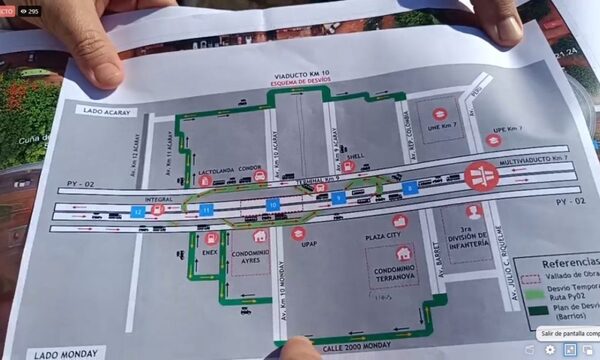 Avanzan las obras de retornos del futuro viaducto del km 10 – CDE financiado por ITAIPU
