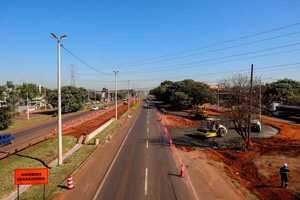 Avanzan las obras de retornos del futuro viaducto en el km 10 financiado por Itaipu - La Clave