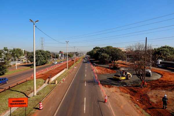 Avanzan las obras de retornos del futuro viaducto en el km 10 financiado por Itaipu - La Clave