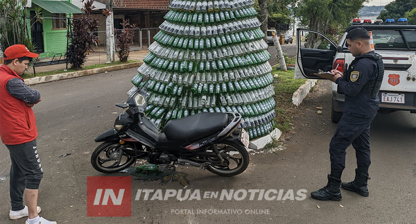 CHOQUE ENTRE MOTOCICLISTAS DEJÓ DOS HERIDOS EN CAMBYRETÁ
