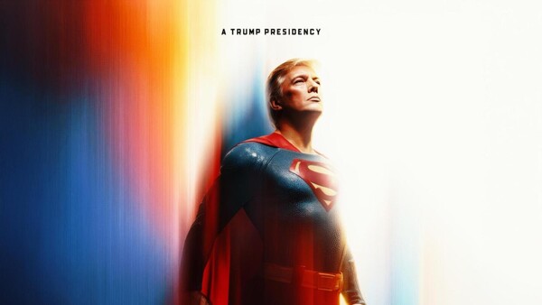 Casa Blanca publica imagen de Trump como Superman y describe como "símbolo de esperanza"