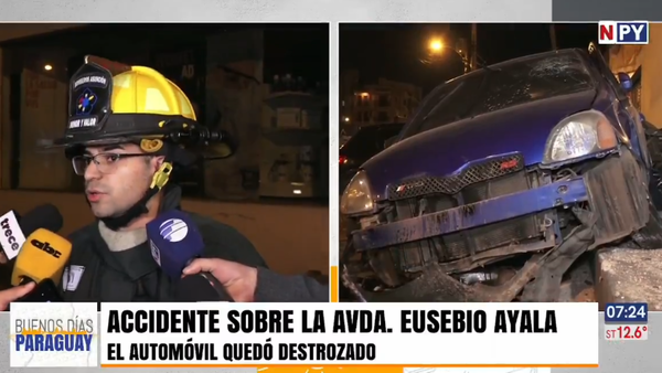 Conductor esquivó a un motociclista e impactó contra un comercio