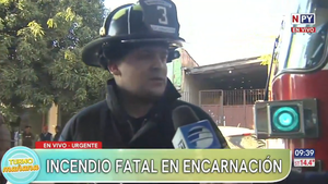 Trágico incendio cobra la vida de un hombre en Encarnación