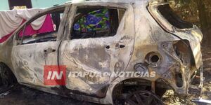  INCENDIARON EL VEHÍCULO DE UNA DOCENTE EN CARLOS A. LÓPEZ 