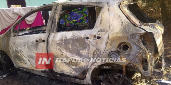 INCENDIARON EL VEHÍCULO DE UNA DOCENTE EN CARLOS A. LÓPEZ