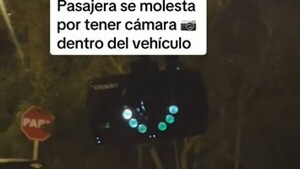 Pasajera se enojó con conductor de Bolt por tener cámara en el vehículo