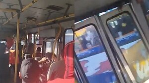 Video: Pelea entre choferes derivó en un choque intencional en Luque