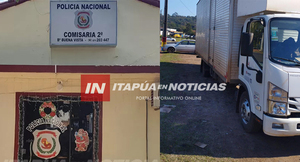 DELINCUENTES HURTAN PRODUCTOS DE CAMIÓN ESTACIONADO EN ZONA COMERCIAL