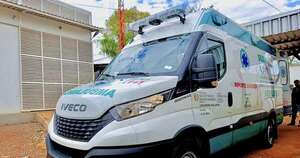 Diario HOY | Hospital de Saltos del Guairá recibe moderna ambulancia UTI y sumará nuevos equipos
