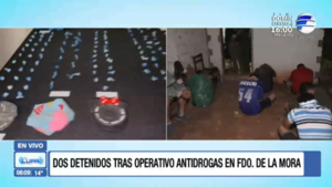 Caen presuntos microtraficantes en Fernando de la Mora con más de 100 dosis de droga