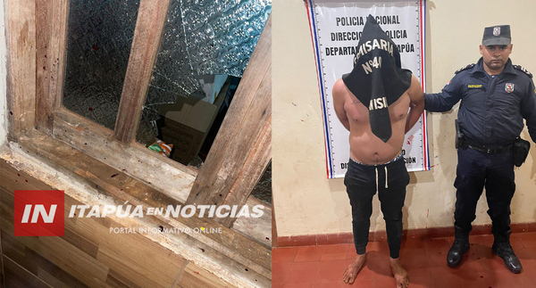 JOVEN TERMINÓ TRAS LAS REJAS POR INTENTAR AGREDIR A SU PAREJA