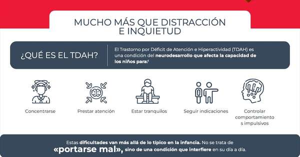 La Nación / El TDAH tiene entre un 70 % y 80 % de origen genético, afirma especialista