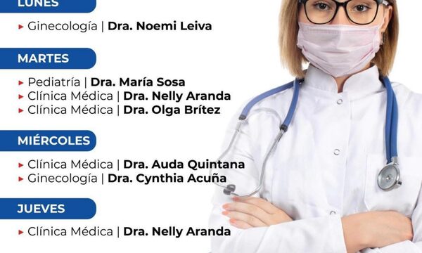 Ofrecen consultas médicas gratuitas en la gobernación de Alto Paraná