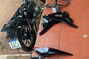 Mediante GPS recuperan moto que fue robada que ya estaba en desarme