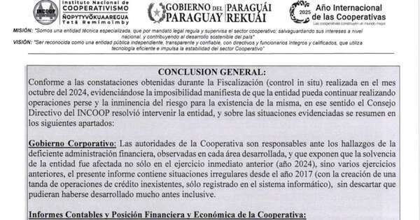 La Nación / Fiscalización en cooperativa Poravoty confirma daño de G. 274.000 millones