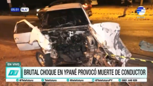 Accidente fatal en Ypané: Hombre muere tras violento choque frontal