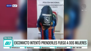 Policías evitan tragedia en San Lorenzo, exconvicto intentó prenderles fuego a dos mujeres
