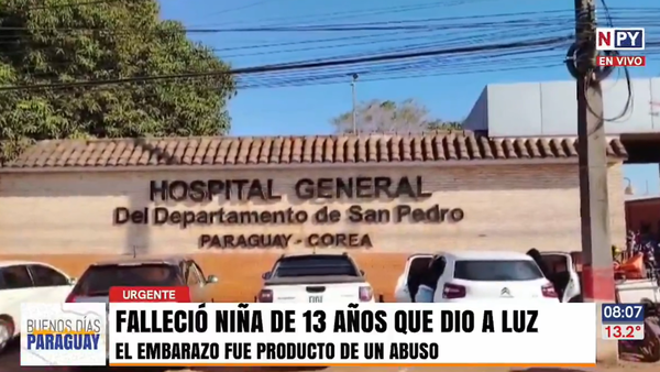 Trágico desenlace: Fallece niña de 13 años víctima de abuso sexual tras dar a luz