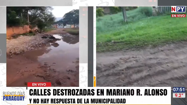 De baches a “lagos”: Vecinos denuncian inacción municipal ante calles intransitables