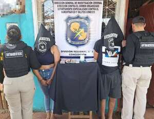 Concepción: allanan vivienda, encuentran dosis de crack y detienen a dos personas   - Policiales - ABC Color
