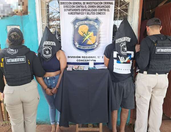 Concepción: allanan vivienda, encuentran dosis de crack y detienen a dos personas - Policiales - ABC Color