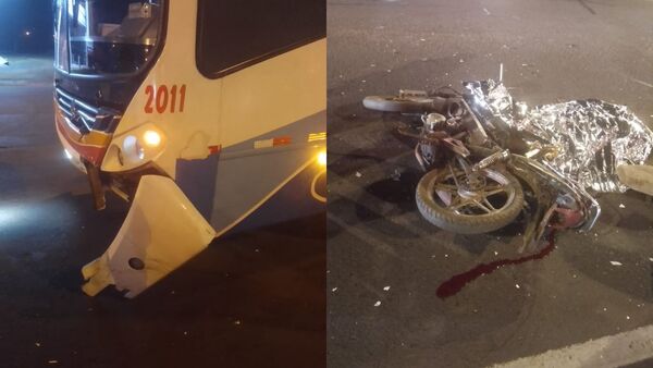 Encarnación: motociclista fallece tras colisión con ómnibus y aún no ha sido identificado
