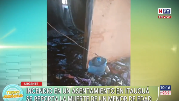 Adolescente fallece en incendio de su vivienda en Itauguá