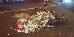 IDENTIFICARON AL MOTOCICLISTA FALLECIDO EN ENCARNACIÓN