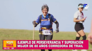 ¡Increíble! Mujer de 80 años corre trail y rompe estereotipos!