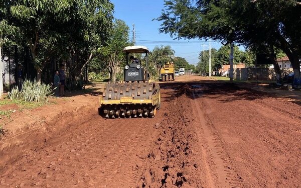 Encaran trabajos de mejoramiento vial en Areguá - .::Agencia IP::.
