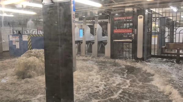 Lluvias torrenciales inundaron estaciones del metro de Nueva York y provocaron caos en el transporte - ADN Digital