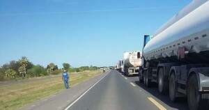 La Nación / Cierre de la ruta Transchaco genera caos vehicular en el km 160
